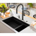 Franke FC 4169.502 PESCARA Robinet de cuisine, inox noir - douche/jet 115.0741.695