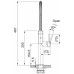Franke FC 4170.503 PESCARA SEMI PRO Robinet de cuisine, inox 115.0741.722
