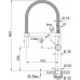 Franke FC 4170.505 PESCARA SEMI PRO Mitigeur de cuisine, acier inoxydable 115.0741.724