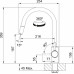 Franke FC 6051.088 LINA Mitigeur de cuisine, ardoise grise – bec extractible 115.0747.508