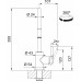 Franke FC 6051.088 LINA Mitigeur de cuisine, ardoise grise – bec extractible 115.0747.508