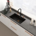 Franke FG 4767.505 MARIS STRIPES Mitigeur de cuisine, noir mat/cuivre 115.0747.674