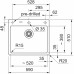 Franke Mythos MYK 610-52 Glacier 590x510,sans siphon,e.click 124.0748.887