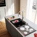 Franke Mythos MYK 610-52 Onyx 590x510,sans siphon,e.click 124.0748.890