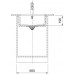 Franke KUBUS KXK 110-51 Évier, 545x454 mm, Blanc 126.0735.913