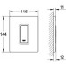 GROHE Skate Cosmopolitan Plaque de commande urinoir 38784000