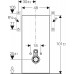 Geberit Monolith - Bâti-support pour WC suspendu 101 cm 131.022.SI.5