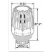 HEIMEIER Tete thermostatique K blanche avec élément intégré, avec posit. zero 7000-00.500