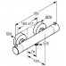 KLUDI Objekta Mix New Thermostat robinet thermostat douche Chromé 352000538