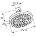 KLUDI A-Qa Pomme de douche plate 1/2" 250 mm Chromé 6651105-00