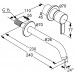 KLUDI Zenta Façade pour Mitigeur mural de lavabo 230mm 382450575