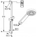 KLUDI A-Qa B Set de douche 90 cm Chrome 6564005-00