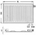 Kermi Therm X2 Profil-V Radiateur a vanne intégrée 10 600 / 1100 FTV100601101R1K
