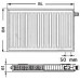 Kermi Therm X2 Profil-V Radiateur a vanne intégrée 11 600 / 1300 FTV110601301R1K