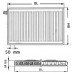 Kermi Therm X2 Profil-V Radiateur a vanne intégrée 12 600 / 1000 FTV120601001L1K