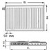 Kermi Therm X2 Profil-V Radiateur a vanne intégrée 12 750 / 700 FTV120750701L1K