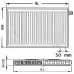 Kermi Therm X2 Profil-V Radiateur a vanne intégrée 12 500 / 1600 FTV120501601R1K