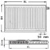 Kermi Therm X2 Profil-V Radiateur a vanne intégrée 12 600 / 900 FTV120600901R1K