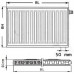 Kermi Therm X2 Profil-V Radiateur a vanne intégrée 12 900 / 1000 FTV120901001R1K