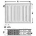 Kermi Therm X2 Profil-V Radiateur a vanne intégrée 33 600 / 1200 FTV330601201L1K