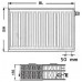 Kermi Therm X2 Profil-V Radiateur a vanne intégrée 33 600 / 1200 FTV330601201R1K