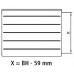 Kermi Therm X2 LINE-K Radiateur compact 22 959 x 1305 PLK220951301N1K