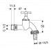 SCHELL Robinet double service, 03 405 03 99