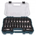 Makita D-74778 Coffret de 22 fraises pour défonceuse, queue 8 mm