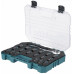 Makita E-30069 Coffret de douilles Impact Black 1/2", 19 pieces avec cliquet