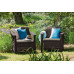 ALLIBERT CORFU DUO Set de 2 chaises de jardin, 75 x 70 x 79cm, marron/beige 17197993