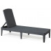 ALLIBERT JAIPUR Chaise longue, 187 x 58 x 29 cm, graphite 17205843