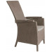ALLIBERT VERMONT Chaise de terrasse réglable, 64 x 68 x 107 cm, cappuccino/beige 17201675