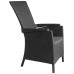 ALLIBERT VERMONT Chaise de terrasse réglable, 64 x 68 x 107 cm, graphite/gris 17201675