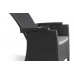 ALLIBERT VERMONT Chaise de terrasse réglable, 64 x 68 x 107 cm, graphite/gris 17201675