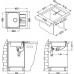 ALVEUS LINE 60 évier en acier inoxydable, 615 x 500 mm 1082438