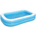 BESTWAY Piscine gonflable rectangulaire familiale translucide, 262 x 175 x 51 cm 54006