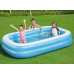 BESTWAY Piscine gonflable rectangulaire familiale translucide, 262 x 175 x 51 cm 54006