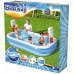 BESTWAY Piscine gonflable avec panier de basket, 251 x 168 x 102 cm 54122