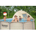 BESTWAY Power Steel Piscine hors sol ronde, 396 x 107 cm, avec pompe + auvent 5614V