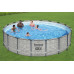 BESTWAY Steel Pro Max Piscine hors sol ronde effet pierre, 549 x 122 cm 5618Y