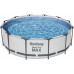 BESTWAY Steel Pro Max Ensemble de piscine 366x100 cm, filtration a cartouche + toit 5619N