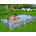 BESTWAY Steel Pro Piscine hors sol rectangulaire, 366 x 201 x 66 cm, avec pompe 561FV