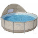 BESTWAY Steel Pro Max Piscine hors sol ronde 396 x 107 cm, avec pompe + auvent 561FY