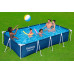 BESTWAY Steel Pro Piscine hors sol rectangulaire, 400 x 211 x 81 cm, avec pompe 56424