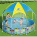 BESTWAY Steel Pro Splash-in-Shade Piscine a débordement avec abri 244 x 51 cm 56432