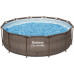 BESTWAY Steel Pro Max Piscine hors sol ronde effet rotin, 366 x 100 cm 56709