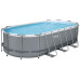 BESTWAY Power Steel Piscine hors sol ovale, 549 x 274 x 122 cm 56710