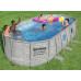 BESTWAY Power Steel Swim Vista Piscine hors sol ovale, 549 x 274 x 122 cm 56716