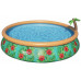 BESTWAY Fast Set Piscine hors sol motif fleurs tropicales, 457 x 84 cm, avec pompe 57416