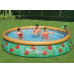 BESTWAY Fast Set Piscine hors sol motif fleurs tropicales, 457 x 84 cm, avec pompe 57416